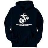 Go-Kart Racing Dept Marine Corps Sports Mens Hoodie (Navy Blue, Sizes X-Small - XXX-Large)