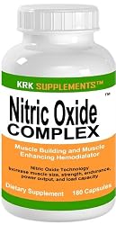 Nitric Oxide Complex 180 Capsules NO2 Creatine Ethyl Ester L-Taurine L-Arginine KRK SUPPLEMENTS