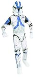 Rubies 41021M - Kinderkostüm Star Wars Clonetroopers, Overall mit Helm, Größe M