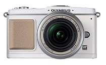 <strong><a href='http://www.it-firstcare.com/view_company.php?from=Olympus&pageid=1'>Olympus</a></strong> PEN E-P1 12.3 MP Micro Four Thirds Interchangeable Lens Digital Camera with 14-42mm f/3.5-5.6 Zuiko Digital Zoom Lens (White Body/Silver Lens)