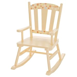 Levels of Discovery Simply Classic Rocker, Taupe Polka Dots by 
