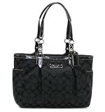 Handbags Online Shop Ranking 17. Coach Gallery 12 cm Signature East/West Black Tote Handbag