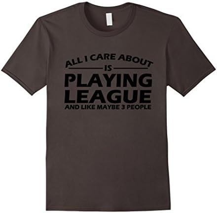 Men's  All I Care About Is Playing League LoL T-Shirt of Legends Large Asphalt