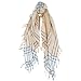 Sillly Yogi Check square scarf-Camel-one size