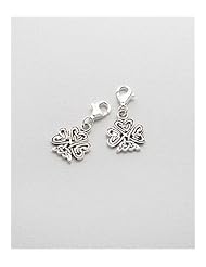 Shamrock Charm In 92.5 Sterling Silver