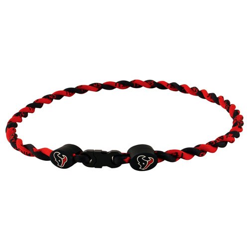 Houston Texans Titanium (Double Braid) Core Sport Necklace - 18 Inch