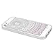 iPhone SE Case, JAHOLAN Beautiful Clear TPU Soft Case Rubber Silicone Skin Cover for iPhone 5/5S/SE - Light Pink and White Dream Catcher