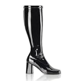 Buy : GOGO-300WC, 3" Heel Wide-Calf Stretch Gogo Knee Boot Available in 4 Colors and Sizes 6-16