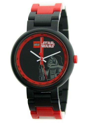 LEGO Midsize 3408STW15 Star Wars Darth Vader Plastic Watch with Link Bracelet