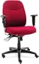 Alera WR41FB30B Wrigley Series High-Back Multifunction Chair with Burgundy Upholstery