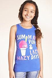Pure Cotton Cone Slogan Vest Top
