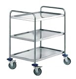 Blanco Edelstahl-Servierwagen, H: 95 cm