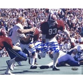  Marty Lyons signed Alabama Crimson Tide 8x10 Photo Roll Tide- Steiner Hologram