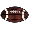 Football Shape Rug - Brown (28x48")