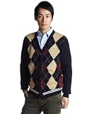 (フレッドペリー)FRED PERRY TIPPED ARGYLE CARDIGAN K8254 (フレッドペリー)FRED PERRY TIPPED ARGYLE CARDIGAN K8254