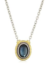 GURHAN "Gauntlet" Silver or Gold Gauntlet Labradorite on Pendant Necklace