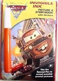 Disney Pixar Cars Movie Invisible Ink Picture & Story Book 3 With Stickers