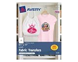 Avery T-shirt Transfers for Inkjet Printers, 8.5 x 11 Inches, Clear, 6 Sheets (03271)