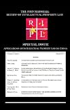 Applications of Intellectual Property Law in China: RIPL