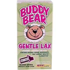 Renew Life, Buddy Bear Gentle Laxe, Chocolate Cream Flavour, 60 Chewable Bear Tablets