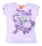 Apple Bottoms Dark Purple & Lavander Girls Short-Sleeve T-shirt
