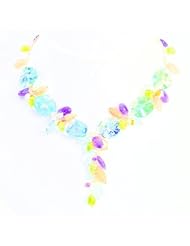 Sterling Silver Multi Gemstone Necklace 18"