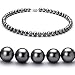 Black 7-8mm AA Freshwater Pearl Necklace-36-inch---Opera