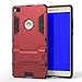 [Huawei P8 Case] Lantier [High-Quality] [Perfect Fit] [Tire Design Skin] 2 In 1 Combo Rugged Dual Layer [Heavy Duty Case] Detachable Kickstand [Protective Shell] [Hard Case] for Huawei P8 Cover 5.2inch with Anti-Scratch, Anti-Slip Protection with Stylus Pen Black