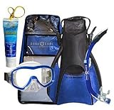 U.S. Divers St. Tropez Mask, SeaBreeze Snorkel, Trek Travel Fins, Bag & Fish Food 41f5rQCqrvL. SL160 U.S. Divers St. Tropez Mask, SeaBreeze Snorkel, Trek Travel Fins, Bag & Fish Food