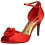 Bordello by Pleaser Women's Rosa-02 Sandal,Red Satin,8 M US