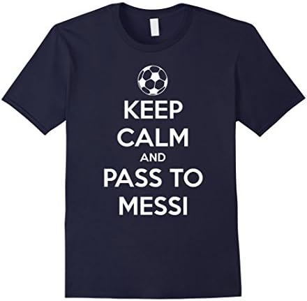 Men's Keep Calm and pass to him Small Navy