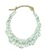 Evoke 9ct Gold Clear CrystallizedTM - Swarovski Elements Pattern Round Creole