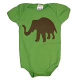 Diaper Dude One Piece Elephant, Green