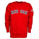 Boston Red Sox Crewneck Tackle Twill Fleece by Majestic Athletic