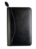 Day-Timer Recycled Bonded Leather Zip Organizer Starter Set, Portable Size, 3 3/4 x 6 3/4 Inches (D41746)