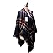 Neal LINK Women's Long Shawl Grid Scarf,Plaid Shawls Wraps Scarves,Mohair scarfs for women