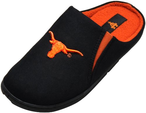NCAA Unisex Adult Texas Longhorns Active Leisure Slippers (Black, Medium)