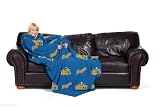 Denver Nuggets NBA Comfy Throw Blanket with Sleeves - 46x71
