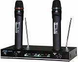 Audio2000 Awm6112 VHF Dual Channel Rechargeable Wireless Microphone