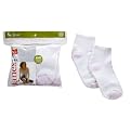 Women's Hanes Cushion Ankle White/Pink 6 Pack Socks