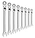 GearWrench 85798 8 Piece XL Locking Flex-Head Ratcheting Combination Wrench Set SAE