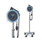 Professional Blood Pressure Monitor large, easy-to-read, 6" (15cm) faceplate with white numerals on solid background. Molded casing encloses a nonstop pin, 300 mmHg gauge. LIFETIME calibration warranty +/- 3 mmHg. 6-foot coiled tubing. Deluxe air release valve. Non Mercury. Adult size cuff fits arm circumference of 9"-13" (23-33cm). Made in Germany