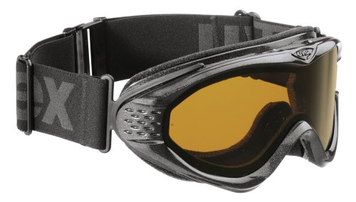 UVEX Onyx Pola Goggle,Black Metallic Frame,Gold Lite Polar Lens