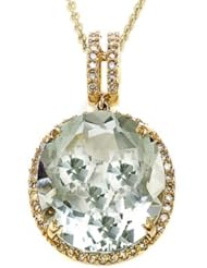 Genuine Green Amethyst Pendant by Effy Collection®