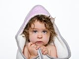 Olli & Lime logan Hooded Blanket, Pink/White