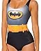 Prty Oyaip one-piece Cute Swimsuit One Piece Digital Print Backless Wetsuit Digital Printing Swimwear-Batgirl Cape