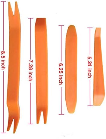 Grikey 4PCS Car Radio Panel Door Body Clip Trim Dash Audio Removal Installer Pry Tool Kit Universal