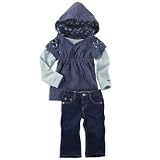 Levis Girls 2 Piece Pant Set, Jet Set, 12 Months by Levi's