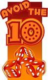 Avoid the 10 family game with 5 special dice
