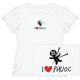 T-Shirt Woman White  I Love Phuoc  Name